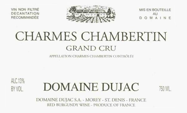 Rượu vang đỏ Domaine Dujac Charmes Chambertin Grand Cru 2009