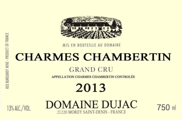 Rượu vang đỏ Domaine Dujac Charmes Chambertin Grand Cru 2013