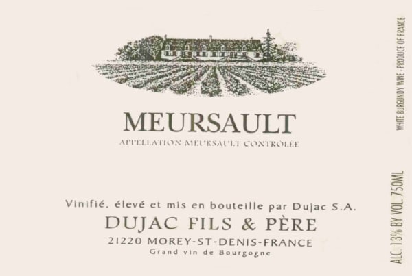 Rượu vang trằng Domaine Dujac Meursault 2002