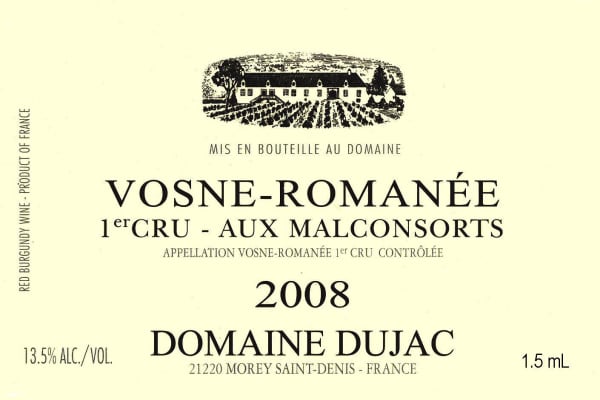 Rượu vang đỏ Domaine Dujac Vosne-Romanee Aux Malconsorts 2008
