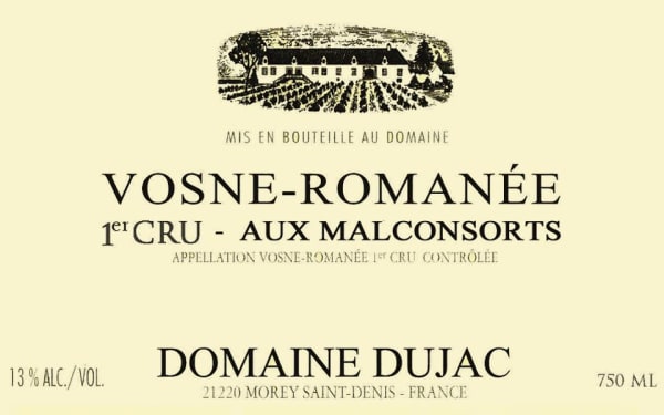 Rượu vang đỏ Domaine Dujac Vosne-Romanee Aux Malconsorts Premier Cru 2018