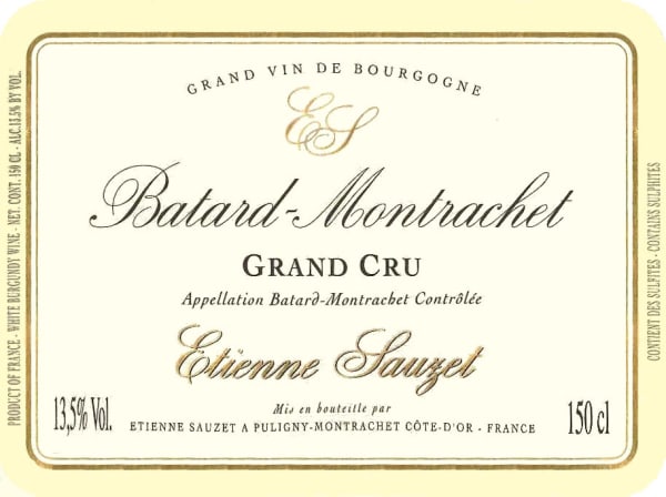 Rượu vang trằng Domaine Etienne Sauzet Batard-Montrachet Grand Cru 2011