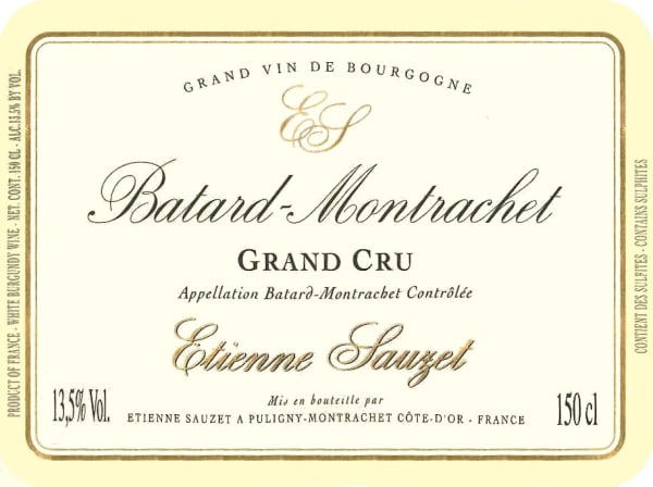 Rượu vang trằng Domaine Etienne Sauzet Batard-Montrachet Grand Cru 2012