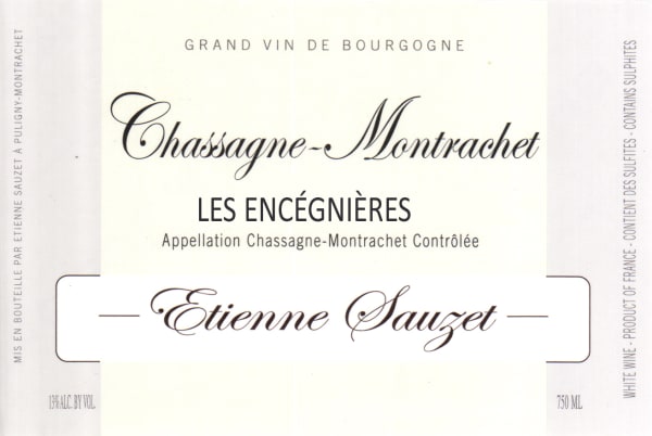 Rượu vang trằng Domaine Etienne Sauzet Chassagne-Montrachet Les Encegnieres 2019
