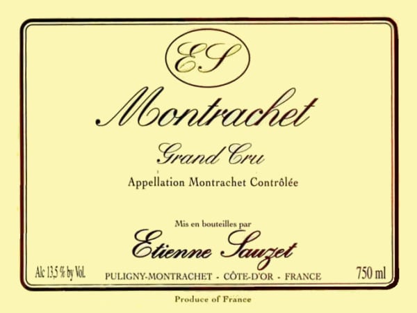 Rượu vang trằng Domaine Etienne Sauzet Montrachet Grand Cru 2009
