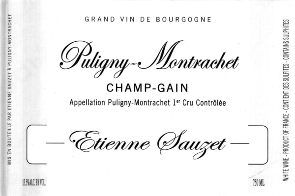 Rượu vang trằng Domaine Etienne Sauzet Puligny-Montrachet Champ-Gain Premier Cru 2012