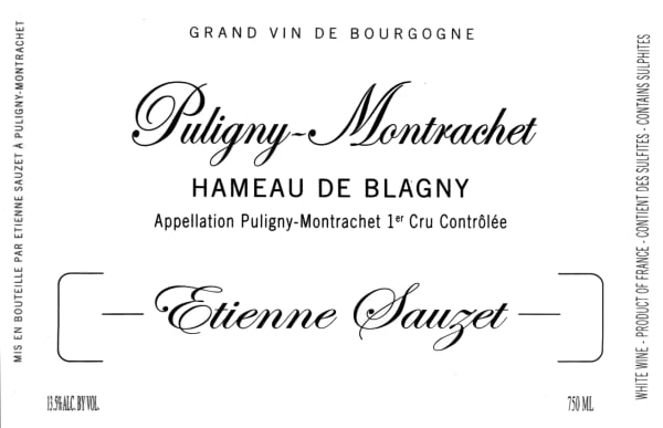 Rượu vang trằng Domaine Etienne Sauzet Puligny-Montrachet Hameau de Blagny Premier Cru 2017