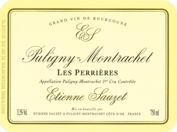Rượu vang trằng Domaine Etienne Sauzet Puligny-Montrachet Les Perrieres Premier Cru 2010