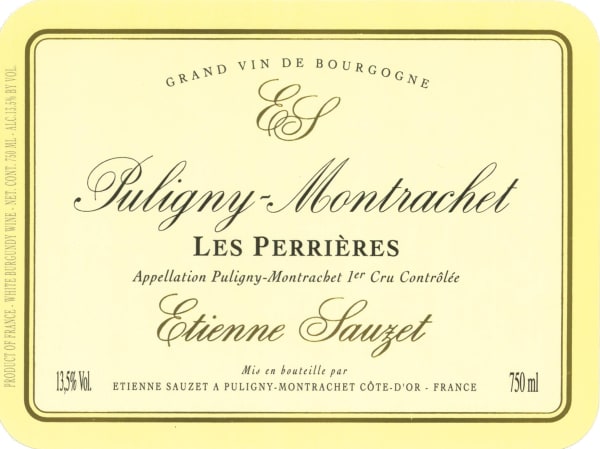 Rượu vang trằng Domaine Etienne Sauzet Puligny-Montrachet Les Perrieres Premier Cru 2014