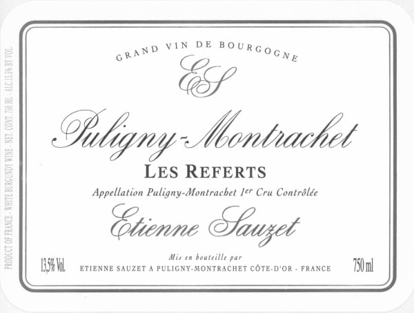Rượu vang trằng Domaine Etienne Sauzet Puligny-Montrachet Les Referts Premier Cru 2020