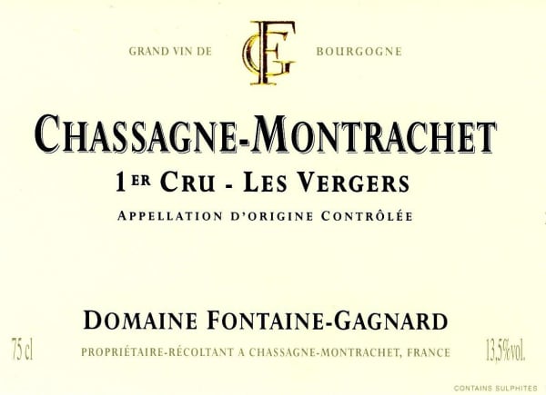 Rượu vang trằng Domaine Fontaine-Gagnard Chassagne-Montrachet Les Vergers Premier Cru 2004