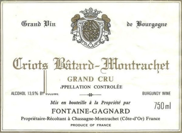 Rượu vang trằng Domaine Fontaine-Gagnard  Criots-Batard-Montrachet Grand Cru (torn label) 2005