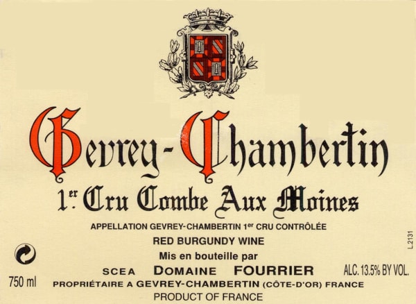 Rượu vang đỏ Domaine Fourrier Gevrey Chambertin Combe Aux Moines Premier Cru 2007