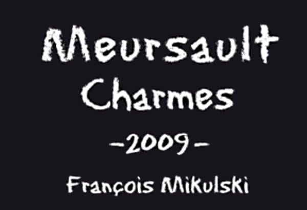 Rượu vang trằng Domaine Francois Mikulski Mersault Les Charmes Premier Cru 2009