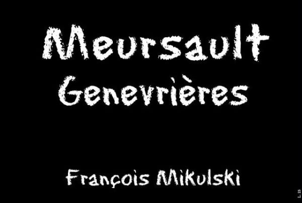 Rượu vang trằng Domaine Francois Mikulski Mersault Les Genvrieres Premier Cru 2013