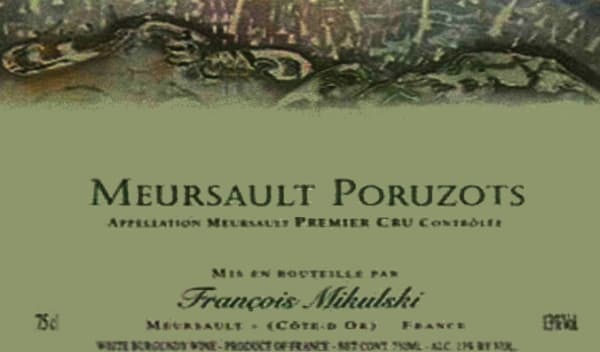 Rượu vang trằng Domaine Francois Mikulski Mersault Les Poruzot Premier Cru 2005