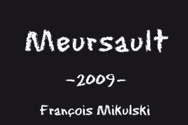 Rượu vang trằng Domaine Francois Mikulski Meursault 2009