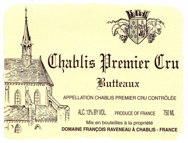 Rượu vang trằng Domaine Francois Raveneau Chablis Butteaux Premier Cru 2021