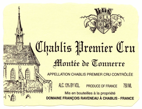 Rượu vang trằng Domaine Francois Raveneau Chablis Montee de Tonnerre Premier Cru 2017