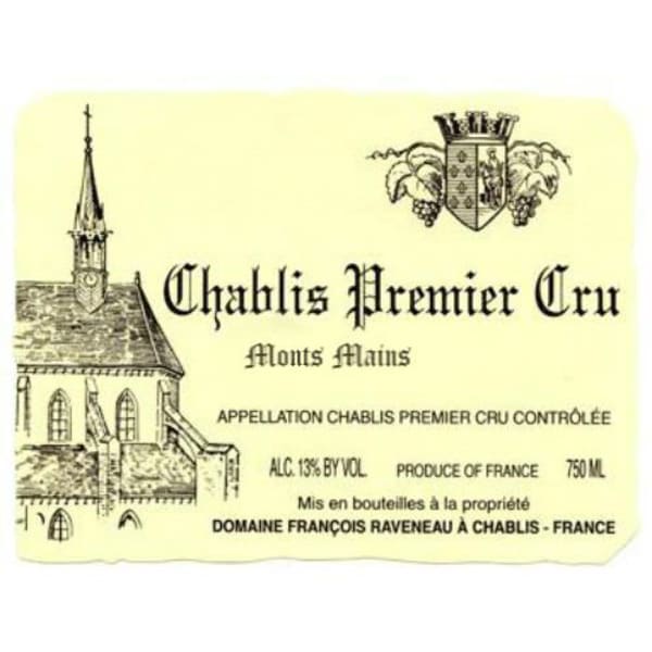 Rượu vang trằng Domaine Francois Raveneau Chablis Monts Mains Premier Cru 2015