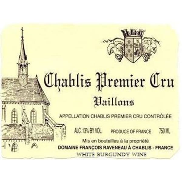 Rượu vang trằng Domaine Francois Raveneau Chablis Vaillons Premier Cru 2015