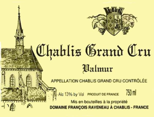 Rượu vang trằng Domaine Francois Raveneau Chablis Valmur Grand Cru 2012