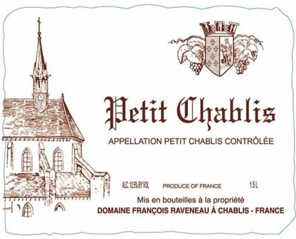 Rượu vang trằng Domaine Francois Raveneau Petit Chablis (chai Magnum 1,5 lít) 2019