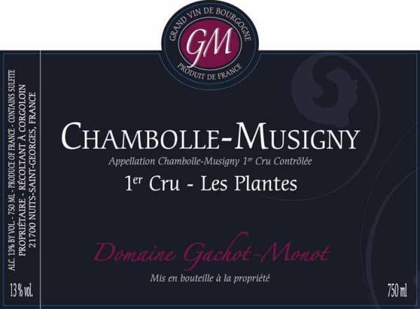 Rượu vang đỏ Domaine Gachot-Monot Chambolle-Musigny Les Plantes Premier Cru 2013