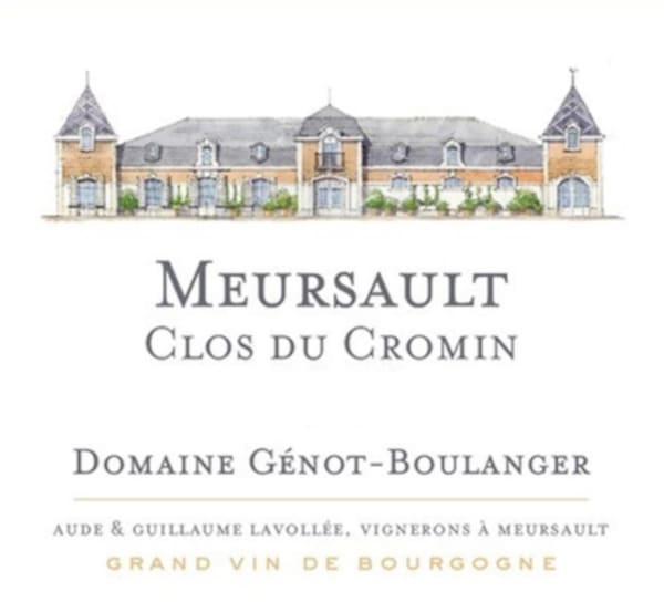 Rượu vang trằng Domaine Genot-Boulanger Meursault Clos du Cromin 2021