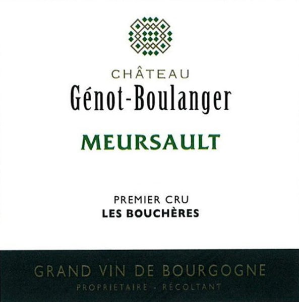 Rượu vang trằng Domaine Genot-Boulanger Meursault Les Boucheres Premier Cru 2013