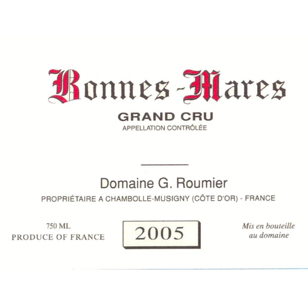 Rượu vang đỏ Domaine Georges & Christophe Roumier Bonnes Mares Grand Cru 2005