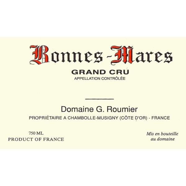Rượu vang đỏ Domaine Georges & Christophe Roumier Bonnes Mares Grand Cru 2009