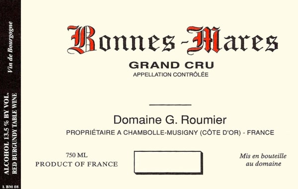 Rượu vang đỏ Domaine Georges & Christophe Roumier Bonnes Mares Grand Cru 2011