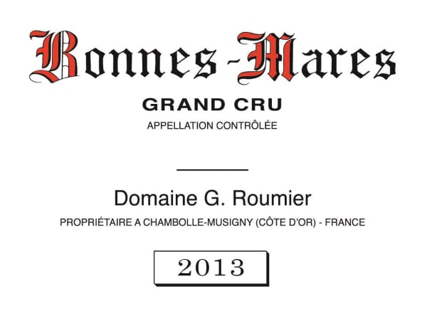 Rượu vang đỏ Domaine Georges & Christophe Roumier Bonnes-Mares Grand Cru 2013