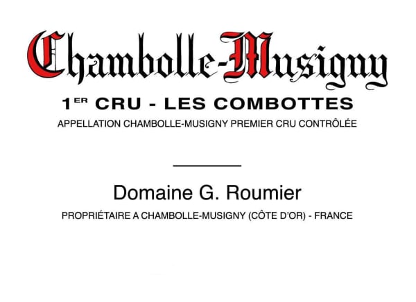 Rượu vang đỏ Domaine Georges & Christophe Roumier Chambolle-Musigny Les Combottes Premier Cru 2012