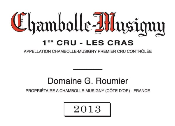 Rượu vang đỏ Domaine Georges & Christophe Roumier Chambolle-Musigny Les Cras Premier Cru 2014