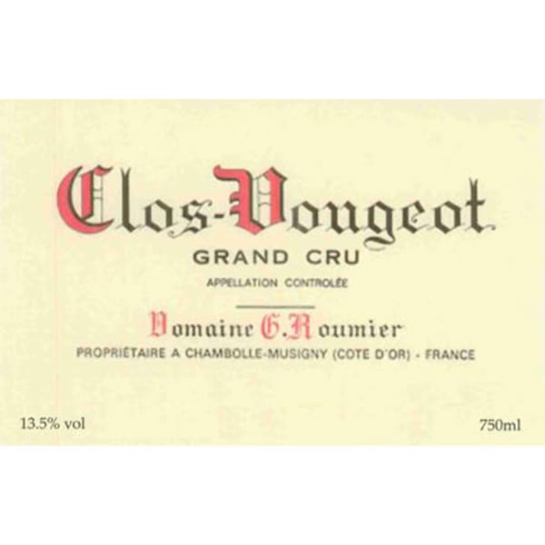 Rượu vang đỏ Domaine Georges & Christophe Roumier Clos de Vougeot Grand Cru 1983