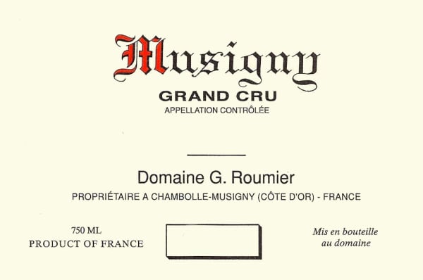 Rượu vang đỏ Domaine Georges & Christophe Roumier Musigny Grand Cru 2009