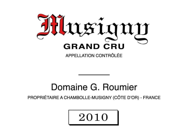 Rượu vang đỏ Domaine Georges & Christophe Roumier Musigny Grand Cru 2010