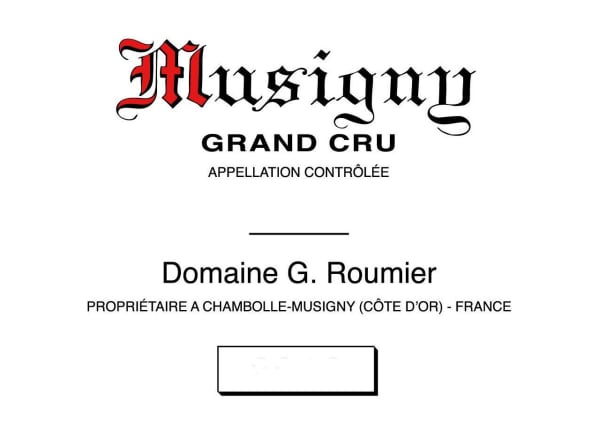 Rượu vang đỏ Domaine Georges & Christophe Roumier Musigny Grand Cru 2012