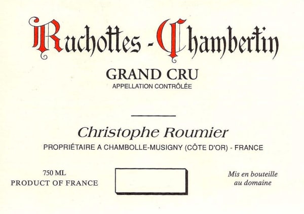 Rượu vang đỏ Domaine Georges & Christophe Roumier Ruchottes-Chambertin Grand Cru 2010