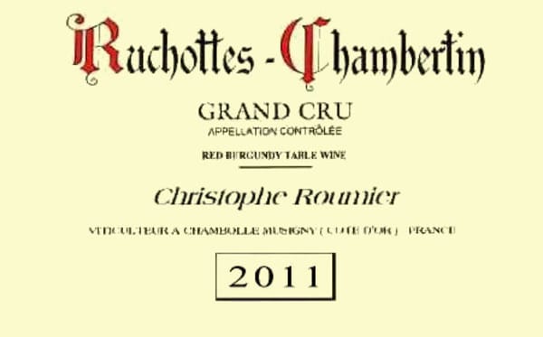 Rượu vang đỏ Domaine Georges & Christophe Roumier Ruchottes-Chambertin Grand Cru 2011