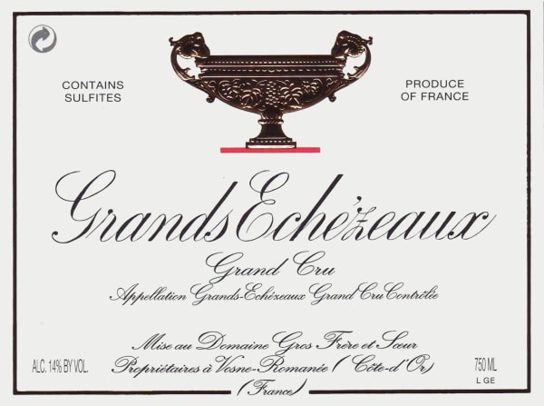 Rượu vang đỏ Domaine Gros Frere et Soeur Grands Echezeaux Grand Cru 2014