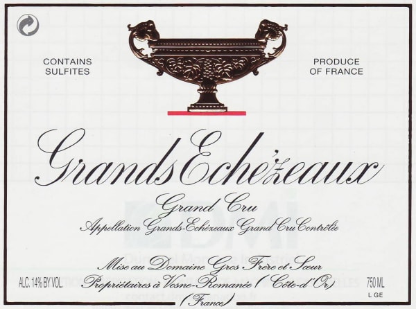 Rượu vang đỏ Domaine Gros Frere et Soeur Grands Echezeaux Grand Cru 2018