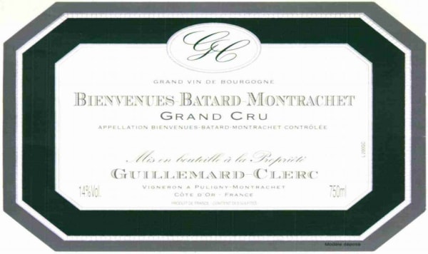 Rượu vang trằng Domaine Guillemard-Clerc Bienvenues Batard Montrachet Grand Cru 2013