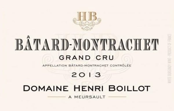 Rượu vang trằng Domaine Henri Boillot Batard-Montrachet Grand Cru 2013