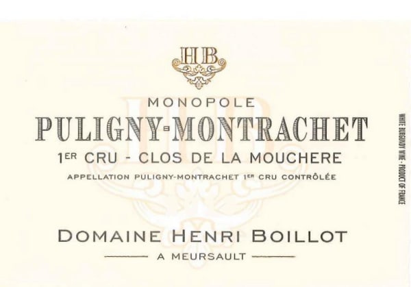 Rượu vang trằng Domaine Henri Boillot Clos de la Mouchere Monopole 2016