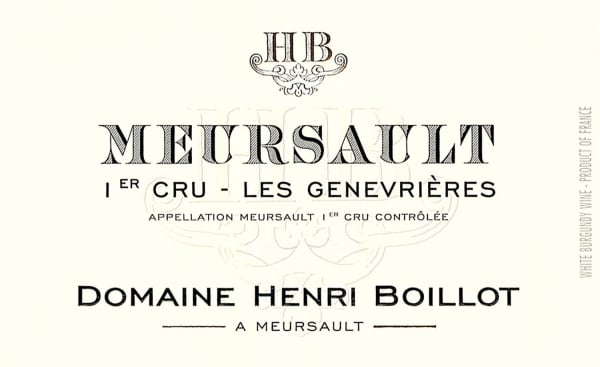 Rượu vang trằng Domaine Henri Boillot Meursault Les Genevrieres Premier Cru 2014