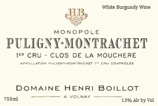 Rượu vang trằng Domaine Henri Boillot Puligny Montrachet Clos de la Moucher 1er Cru 2006
