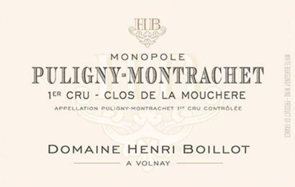 Rượu vang trằng Domaine Henri Boillot Puligny-Montrachet Clos de la Moucher Premier Cru 2012